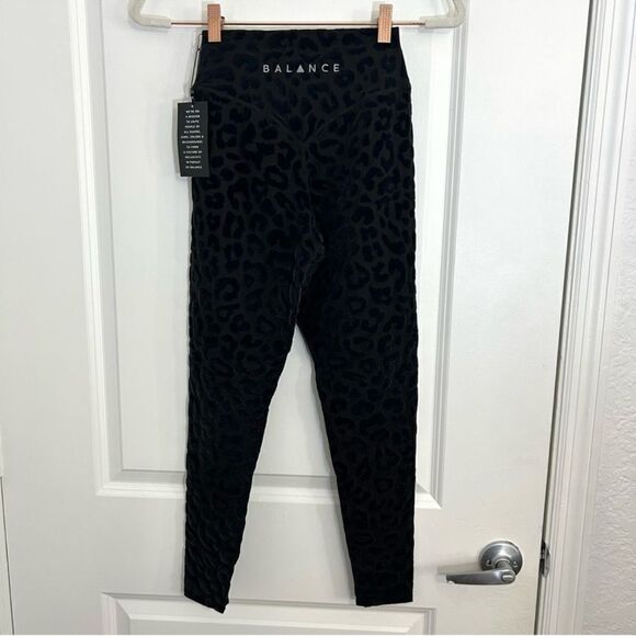 Balance Athletica Lux Panther Kingdom 2.0 Legging Velvet Velour High Waist Small - Picture 5 of 13